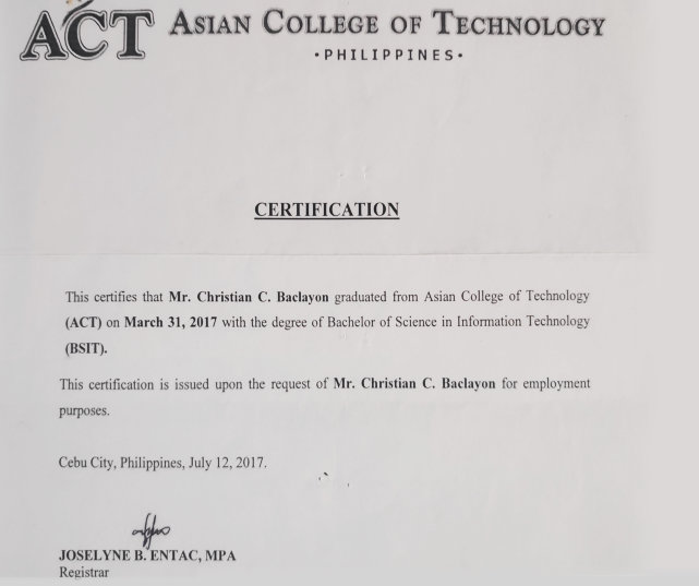 certificate 5